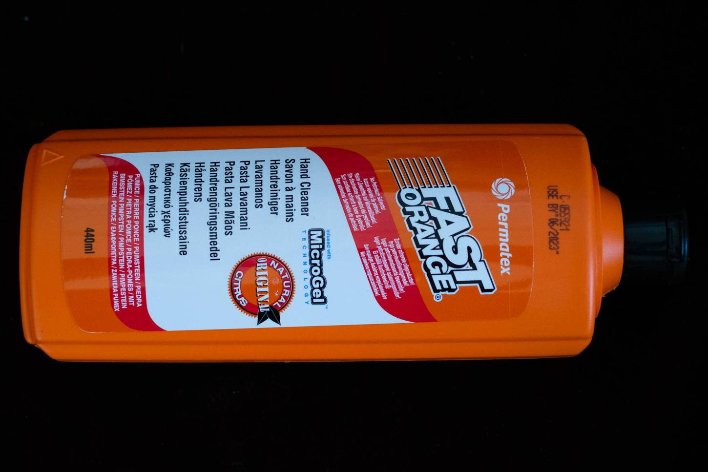 Permatex Fast Orange Sapone per mani 440 ml con pietra pomice