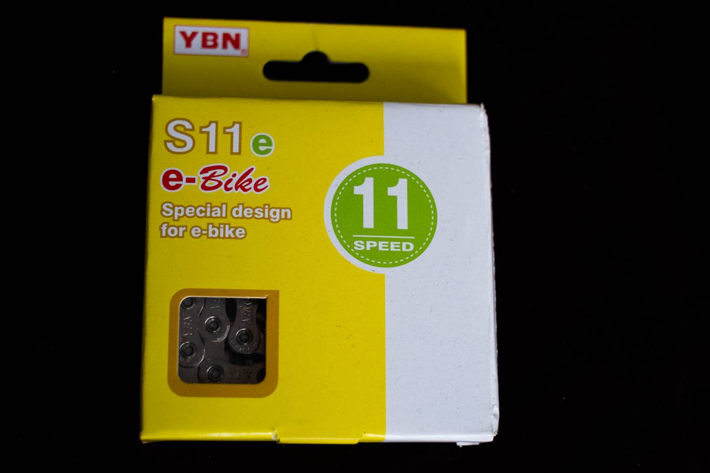 YBN e-Bike 11 Speed Fahrradkette 1/2" x 11/128" x 136L Silber