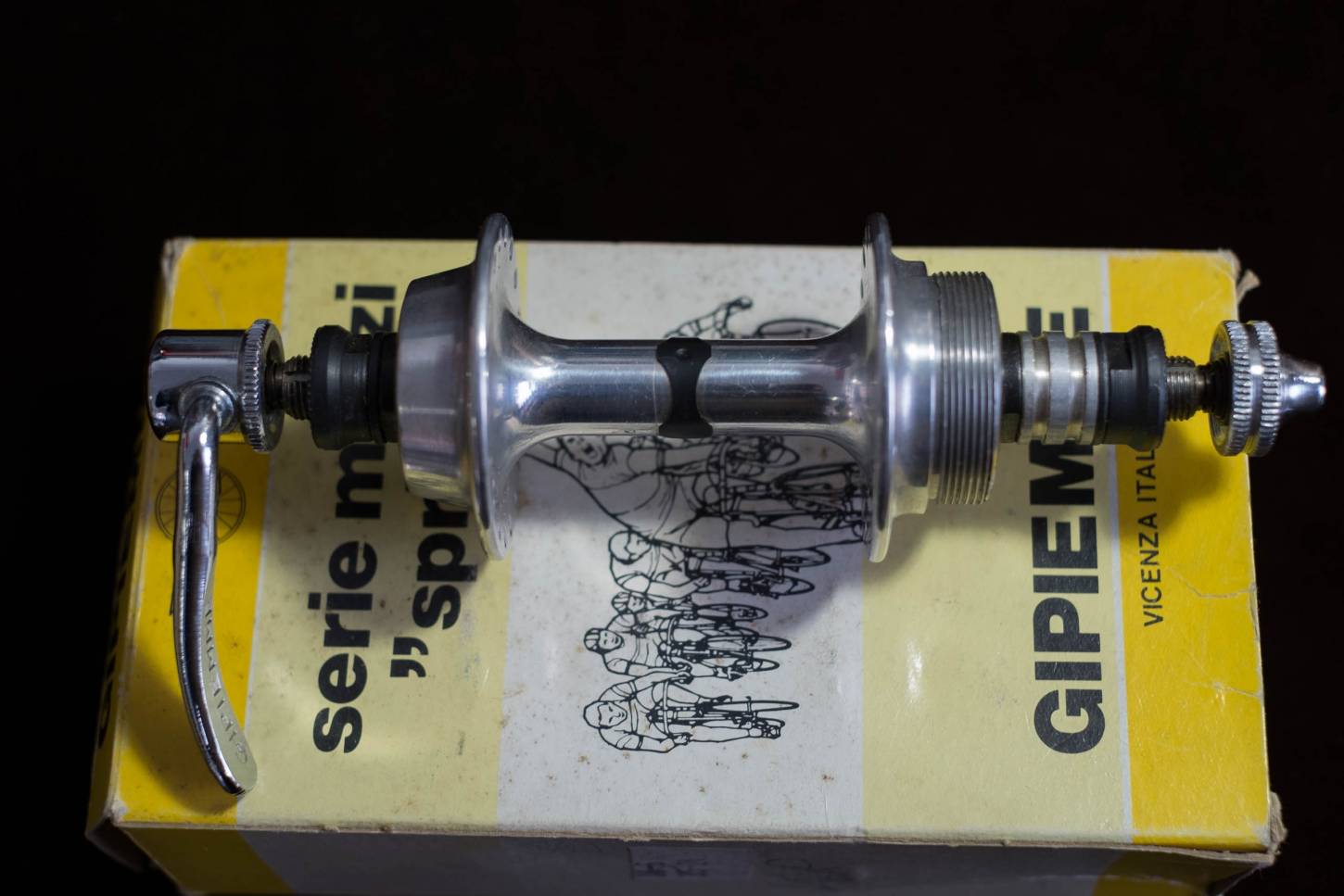 NOS Gipiemme Sprint Nabe 36 Loch Hinterrad 126 mm Low Flange ISO Vintage Rennrad