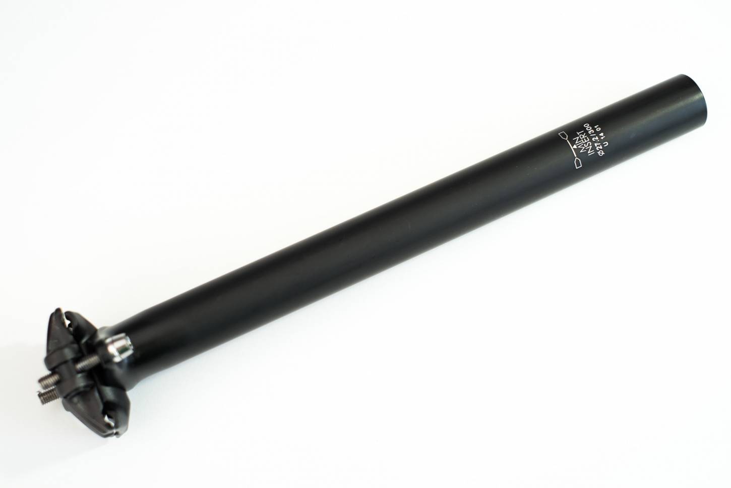 Tija de sillín Edel patentada "Schindelhauer" negra 27,2 mm "Two Bolt" de montaje