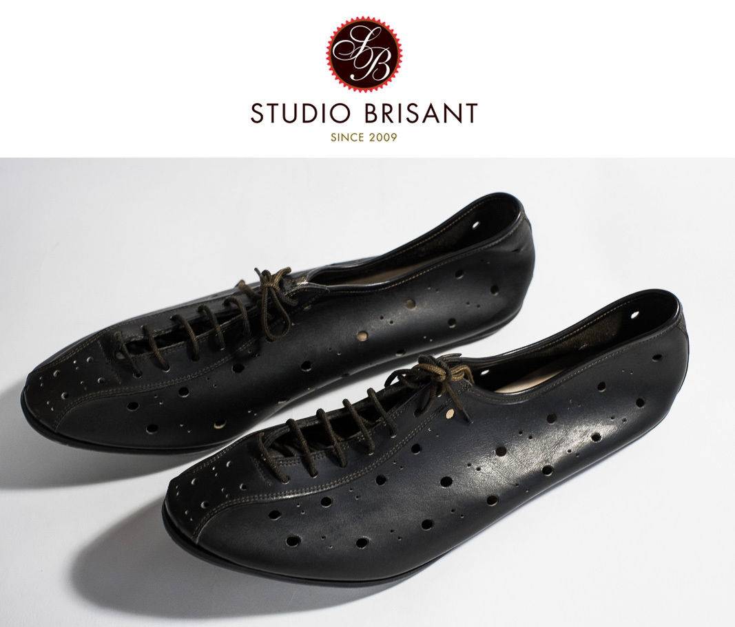 NOS Vintage 1960s Detto Pietro Milano Special 74 Zapatos de carreras talla 46
