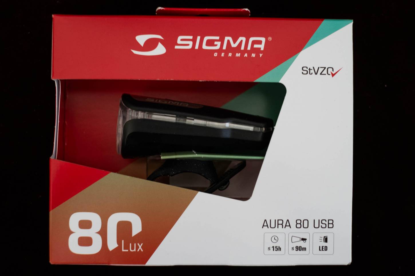 Sigma Aura 35, 45 oder 80 Fahrradlampe USB StVZO