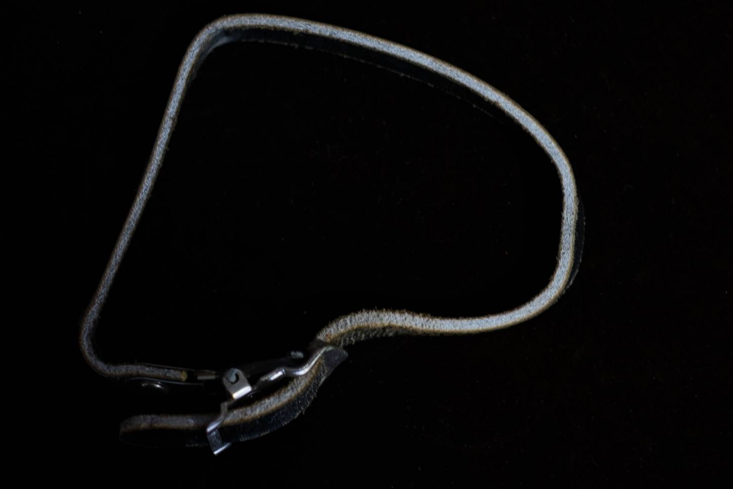 1x original Gipiemme pedal strap toe strap leather black for Crono Special Pedals Vintage
