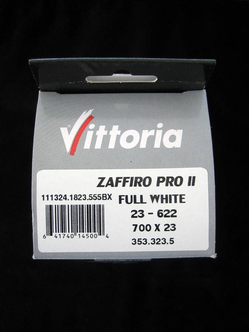 Pneus Vittoria Zaffiro Pro II "blancs" - Full White