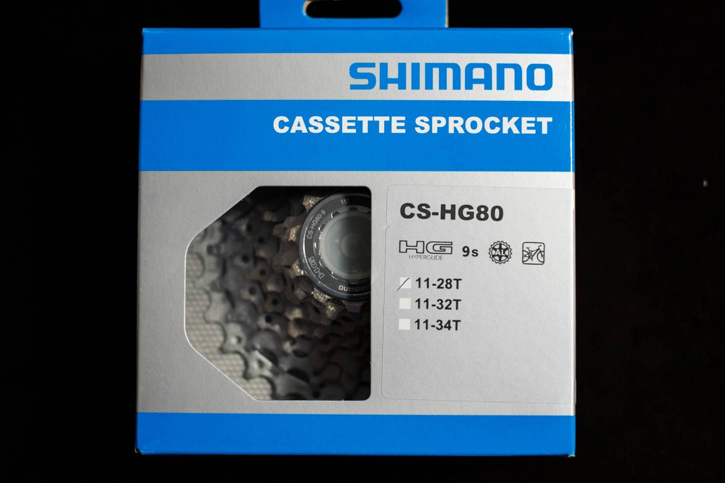 SHIMANO CS-HG80 vélo de route 9 vitesses Caisse 11-28 T 9 vitesses Cassette Hyperglide