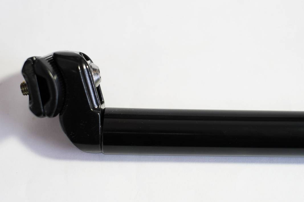 Alu Patent, Sattelstütze 400mm Länge, schwarz 25,4 mm