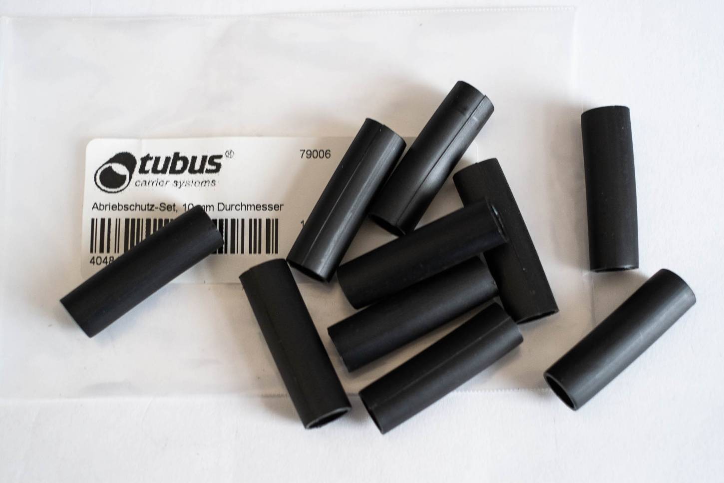 Tubus Gepäckträger Abriebschutz-Set schwarz 10mm