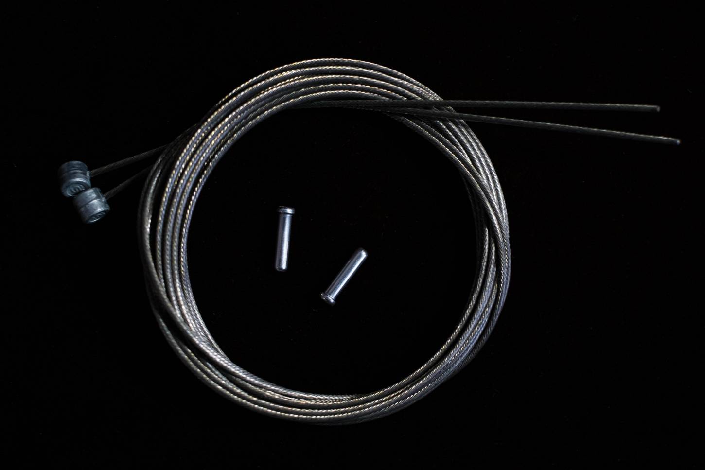 Tetina de cable de freno Shimano MTB 1,6mm x 2050mm cable interno incl. fundas de extremo