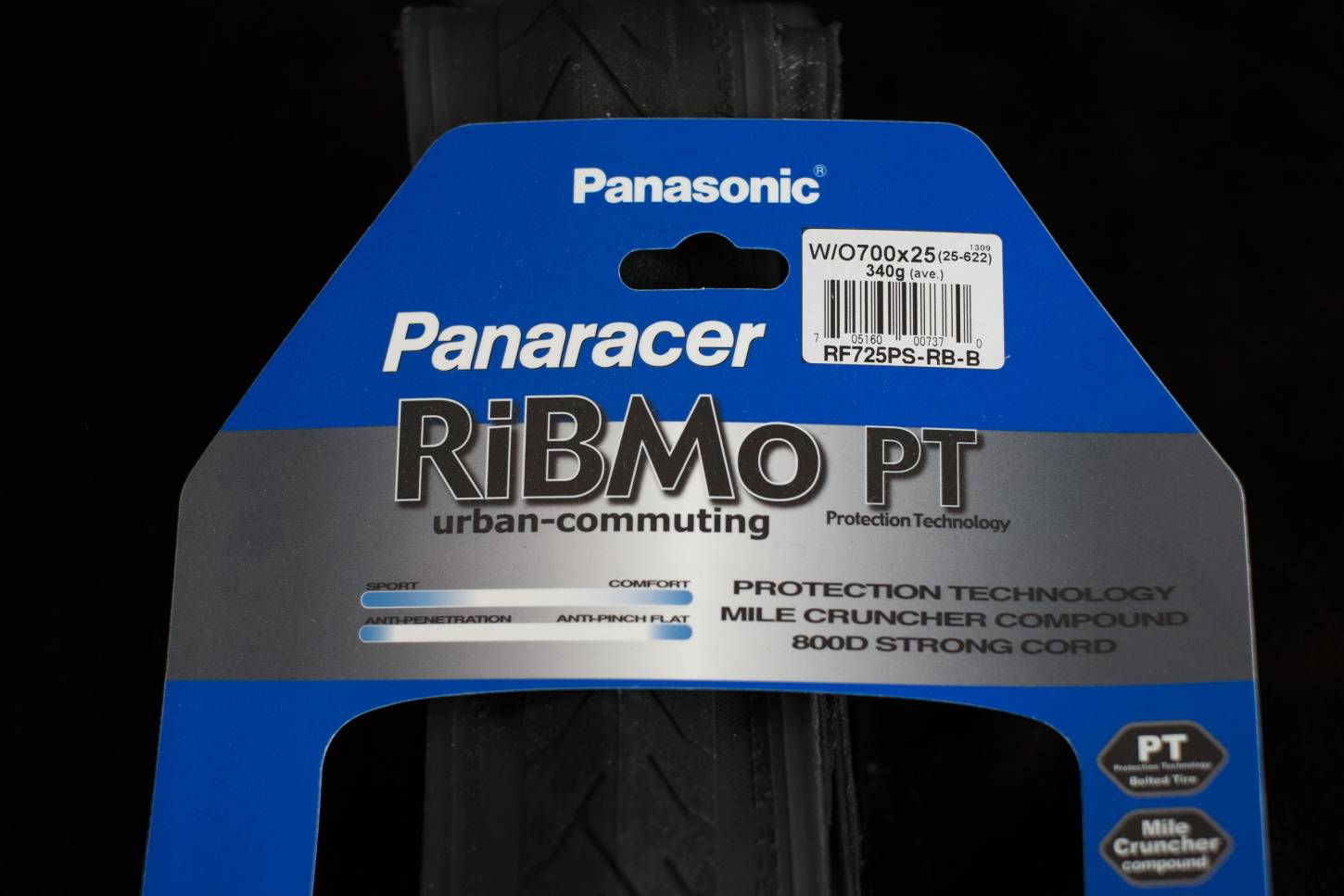 Panaracer RiBmo PT Faltreifen Tyres schwarz 700x 23 bis 35C