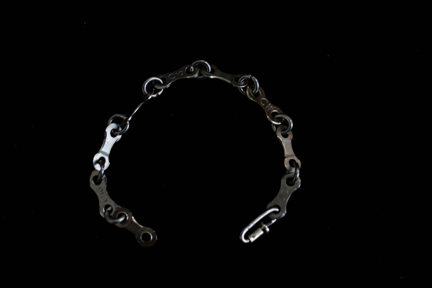 bicycle chain bracelet "C" 100% handmade in Münster Unisex 21 cm