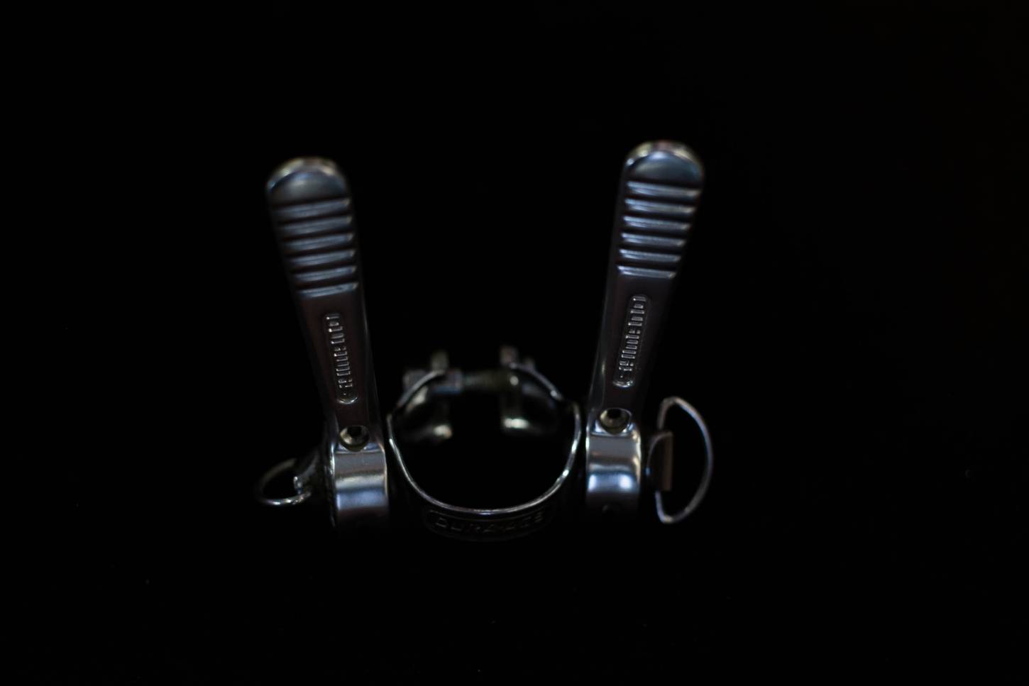 Leva del cambio Shimano Dura Ace SL-101 Morsetto per tubo obliquo di prima generazione in argento Downtube Clamp On Vintage
