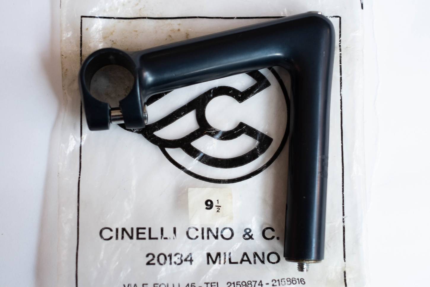 Cinelli 1A Vorbau Aluminium schwarz 120mm Klemmung 26,4mm Vintage
