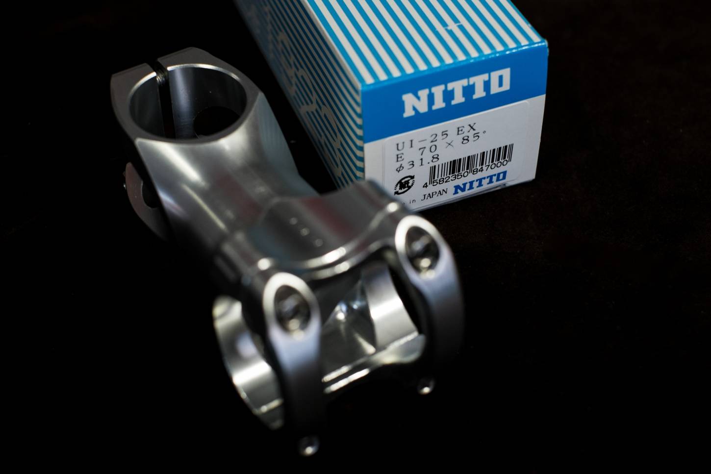 Nitto, UI-25 EX, Stem, A-Head, Vorbau, 31,8 mm, Klemmung, Rennrad, Randonneur