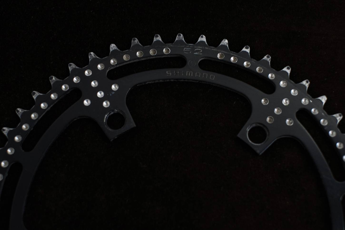 Shimano Dura Ace Black Chainring / ingranaggio nero 130 LK 52 denti