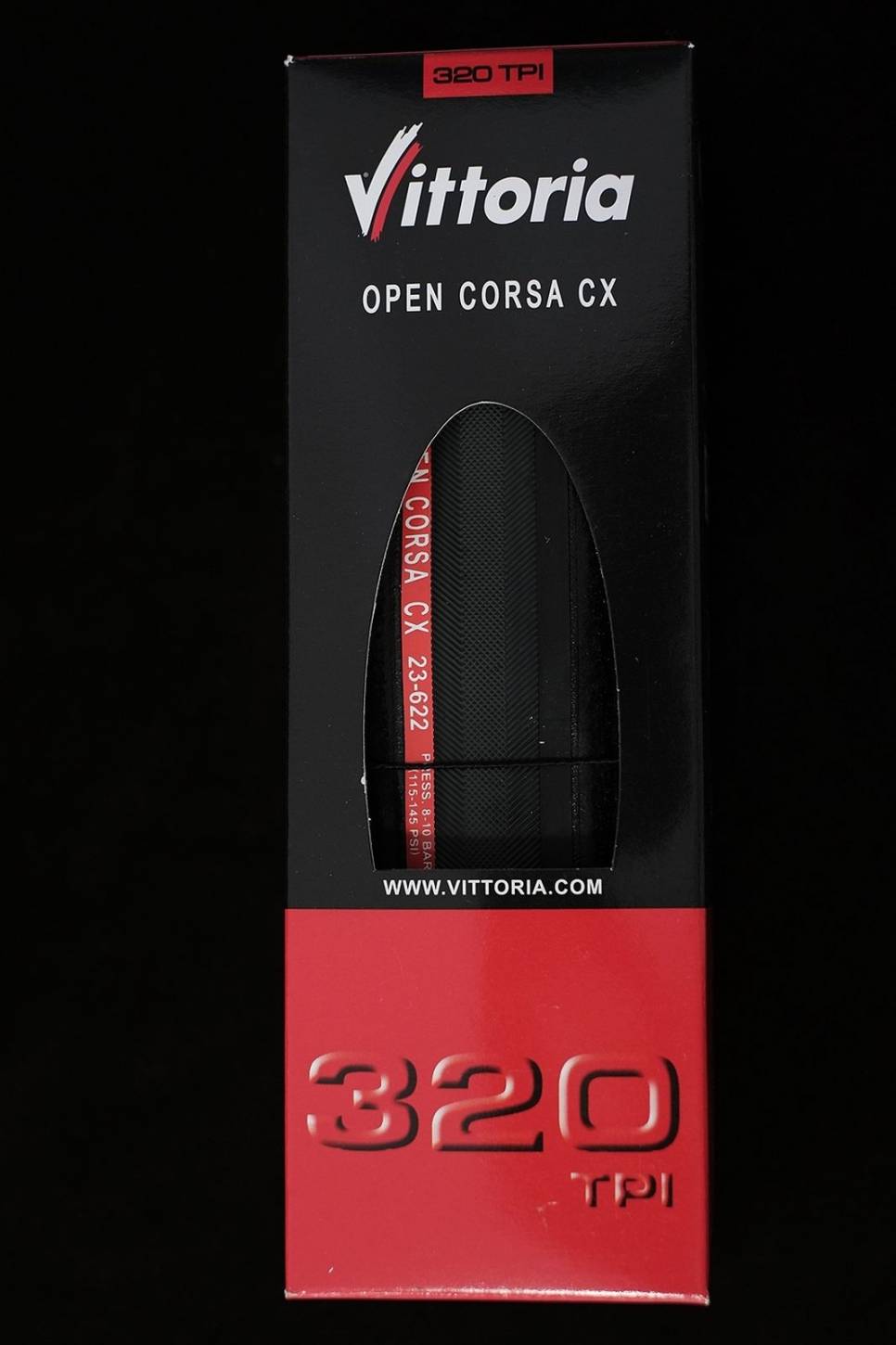 Vittoria Open Corsa CX III folding tyre Full Black 700 x 23 + 25 mm