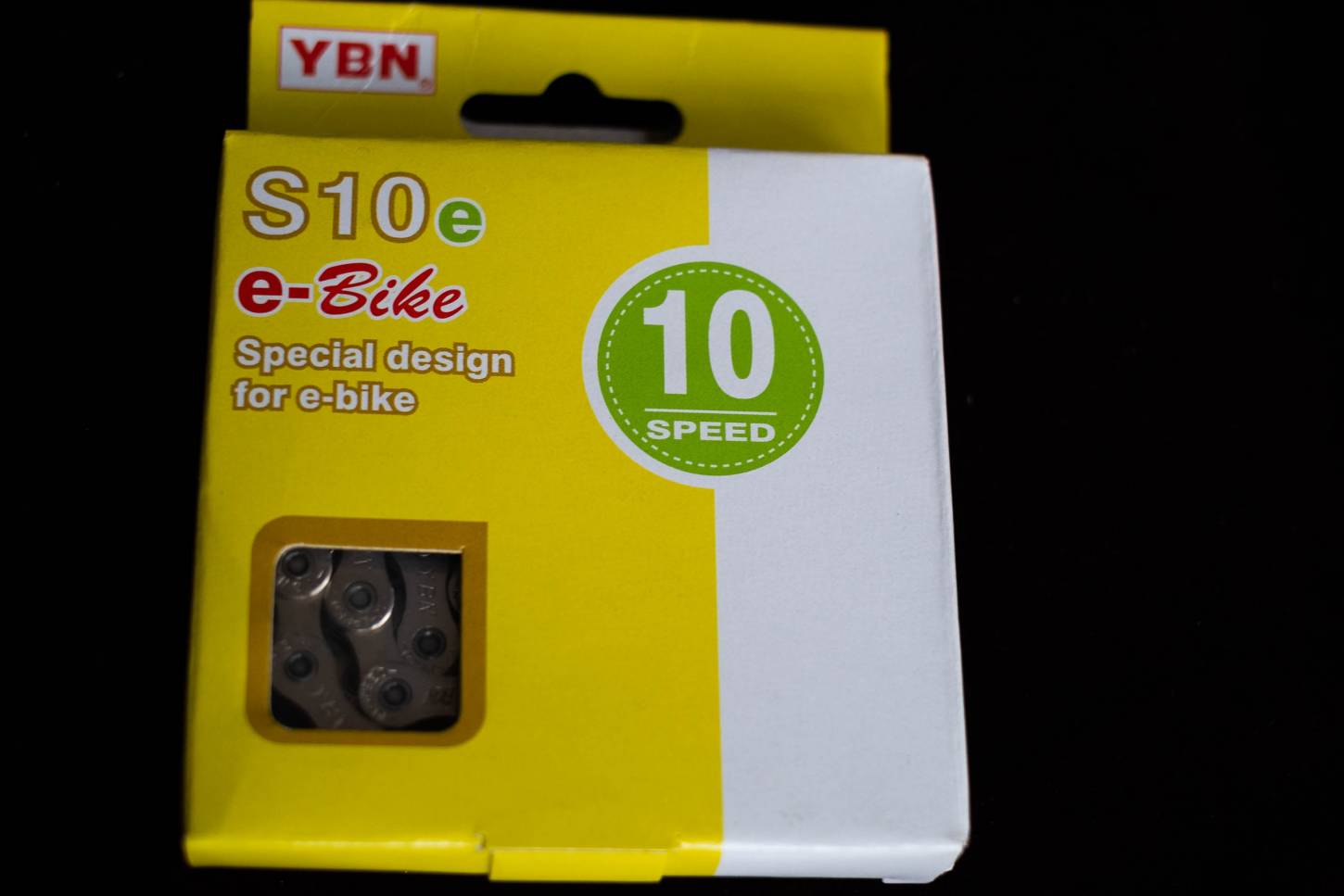 YBN e-Bike 10 Speed Fahrradkette 1/2" x 11/128" x 136L Silber
